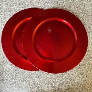 Round Red display plate Trays “For Decoration ONLY”